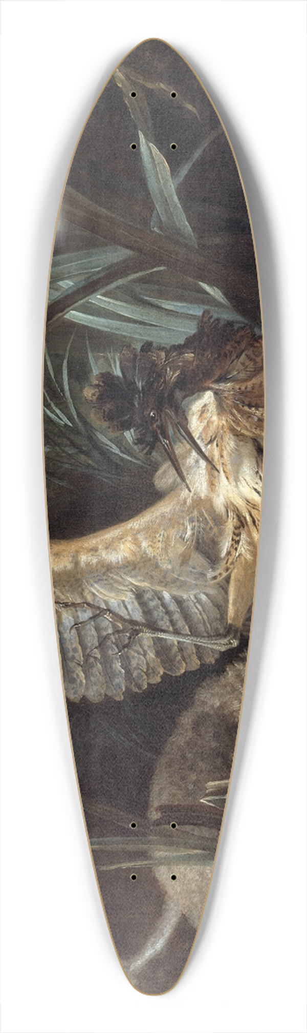 Jean-Baptiste Oudry - Spaniel Seizing a Bittern 39.3 inch art pintail longboard deck