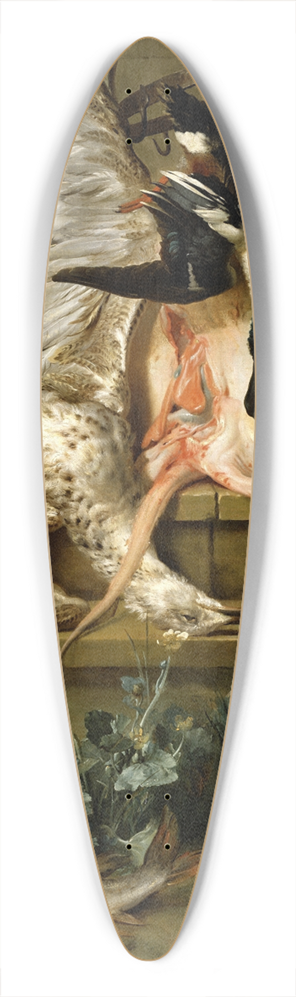 Jean-Baptiste Oudry - Still Life with a Spaniel Chasing Ducks 39.3 inch art pintail longboard deck