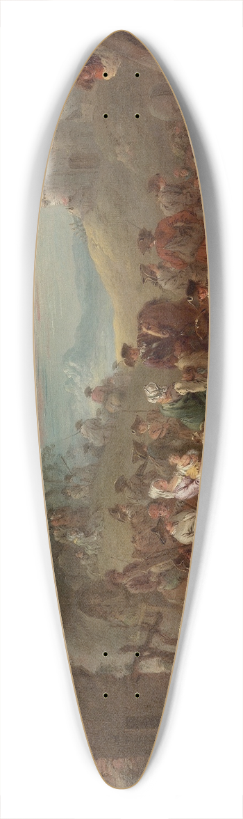 Jean-Baptiste Pater - Troops on the March 39.3 inch art pintail longboard deck