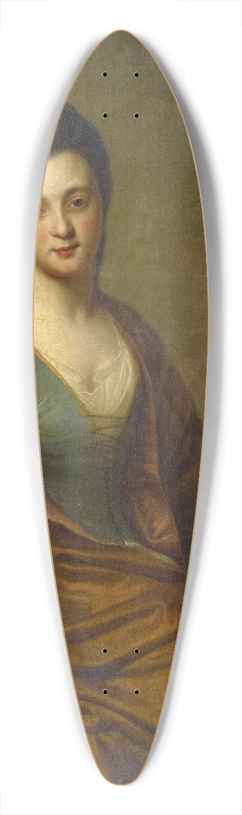 Jean-Baptiste Santerre - Portrait of Genevive Blanchot as Allegory of Painting 39.3 inch art pintail longboard deck