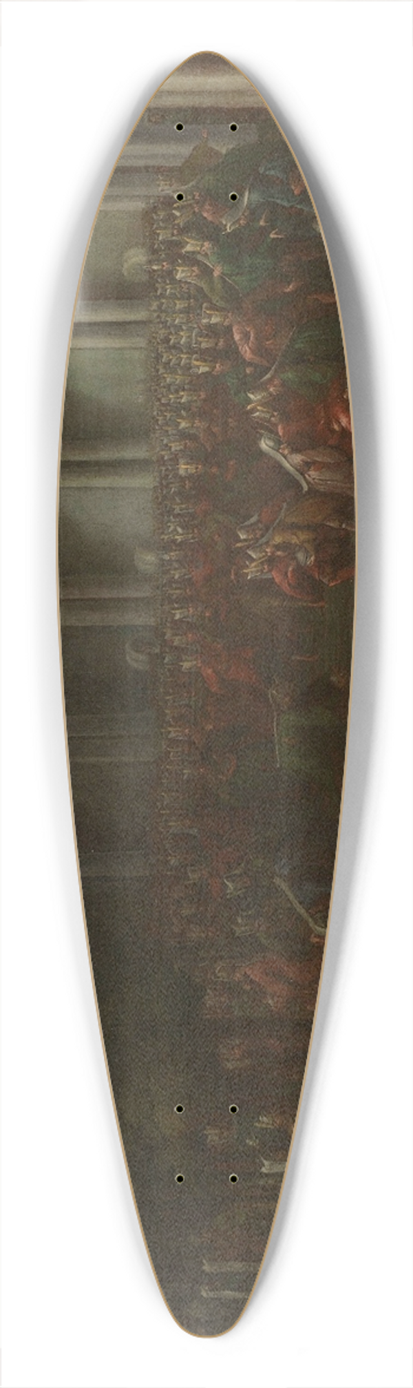 Jean Baptiste Vanmour - Cornelis Calkoen on his Way to his Audience with Sultan Ahmed III 39.3 inch art pintail longboard deck