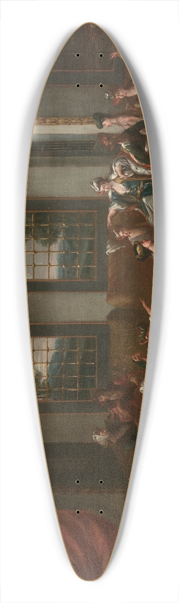 Jean Baptiste Vanmour - Nouvelle arrive au harem 39.3 inch art pintail longboard deck