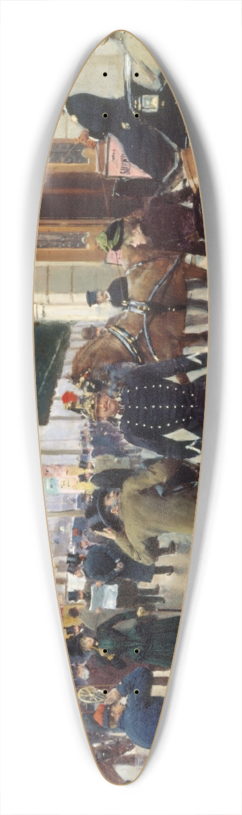 Jean Braud - Le thtre du Vaudeville 39.3 inch art pintail longboard deck