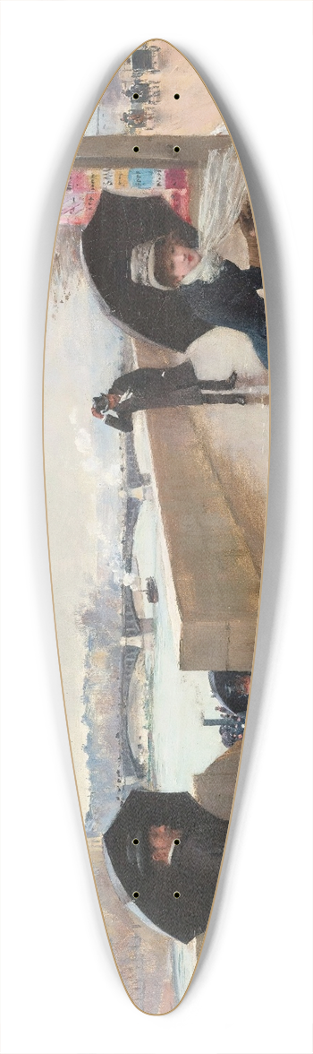 Jean Braud - Le vent 39.3 inch art pintail longboard deck