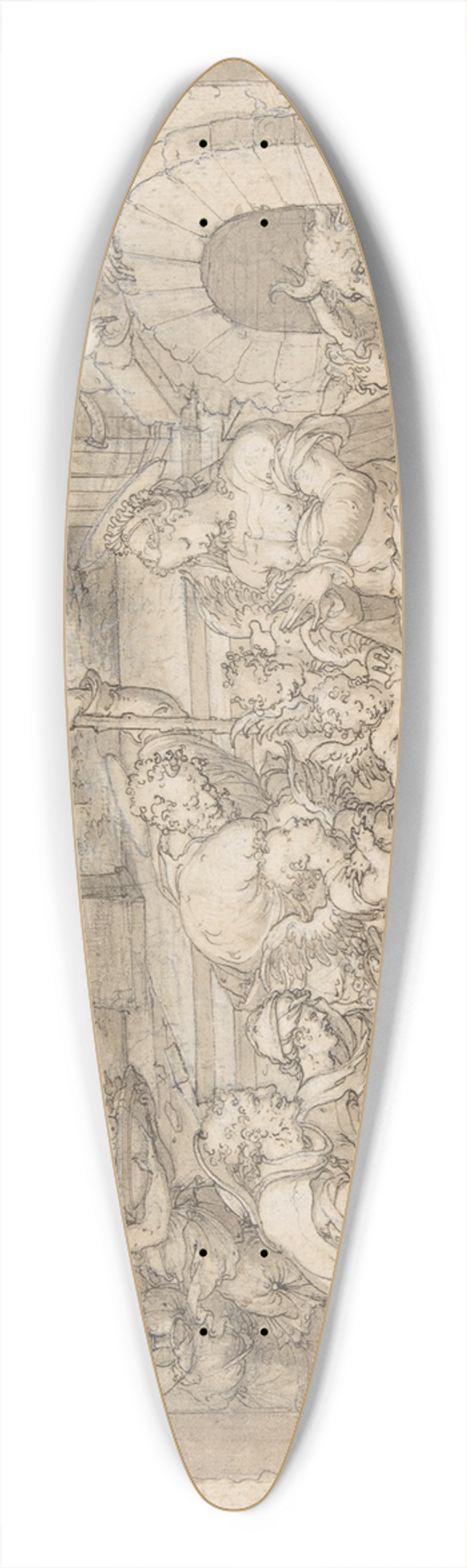 Jean Cousin the Younger - The Adoration of the Shepherds 39.3 inch art pintail longboard deck