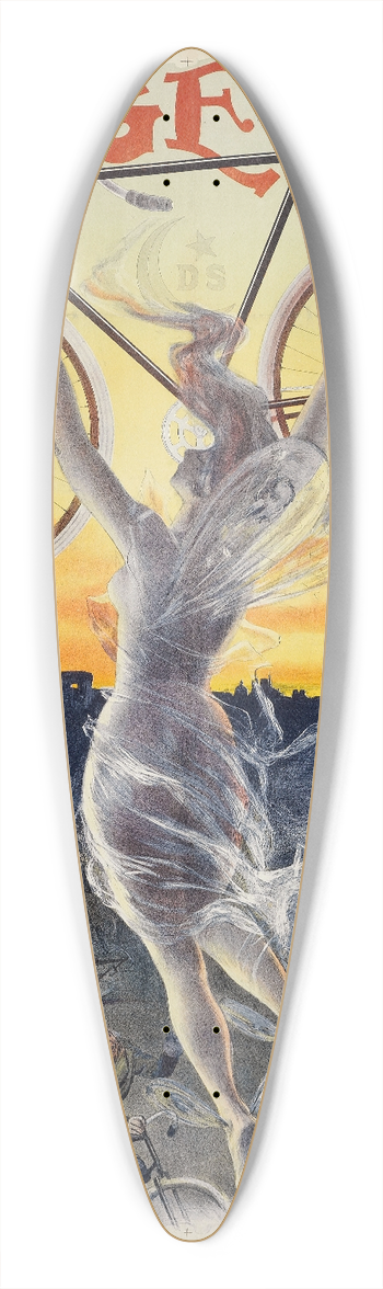 Jean de Paleologue - Rudge 39.3 inch art pintail longboard deck