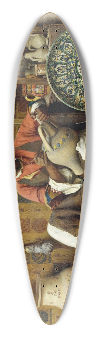 Jean Discart - The Pottery Studio 39.3 inch art pintail longboard deck