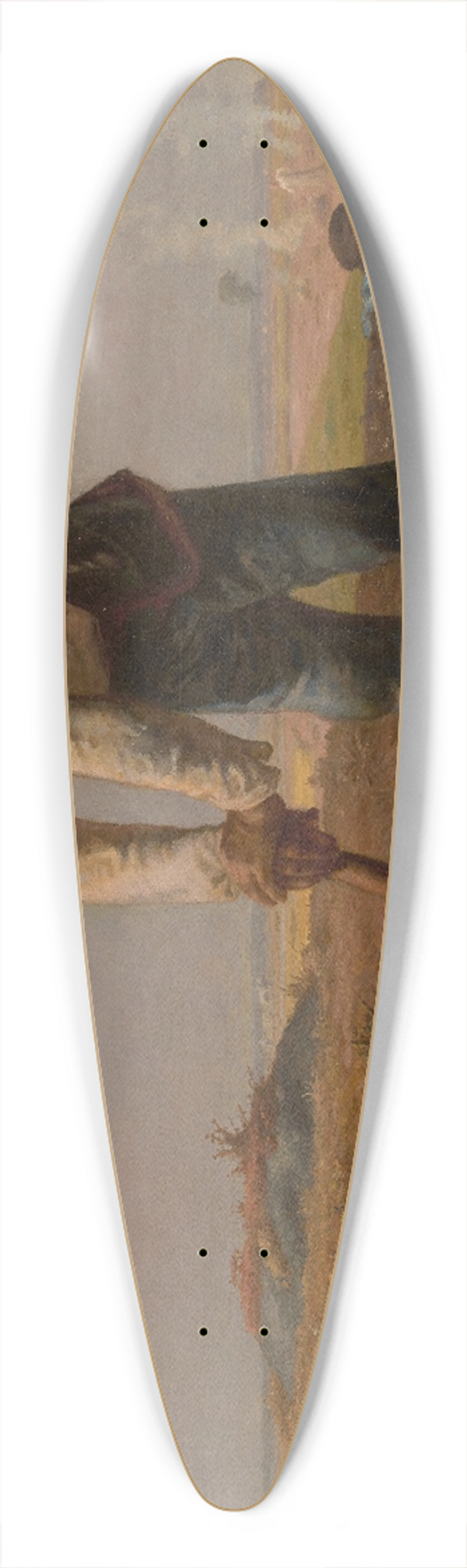Jean-Franois Millet - Man with a Hoe 39.3 inch art pintail longboard deck