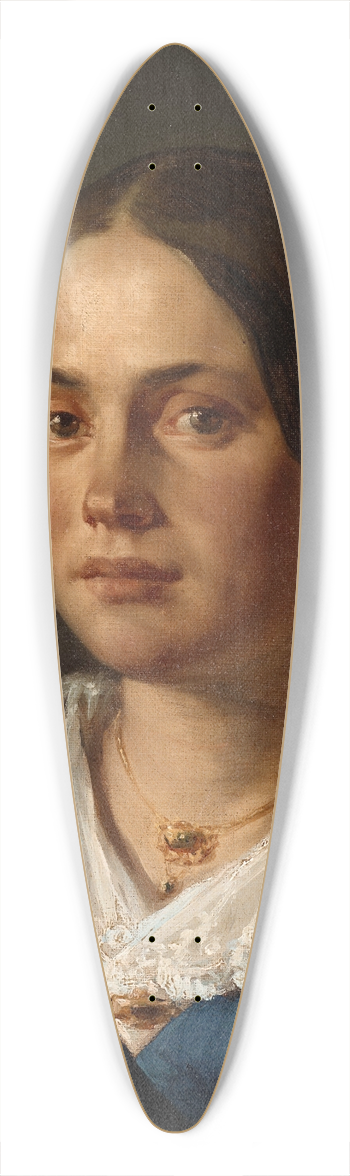Jean-Franois Millet - Portrait of Madame Martin 39.3 inch art pintail longboard deck