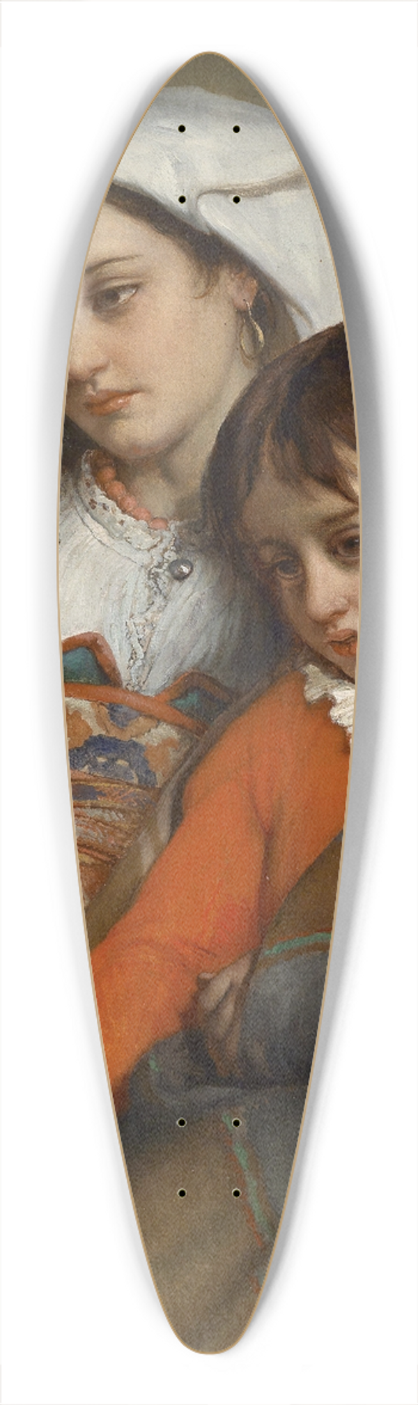 Jean Franois Portaels - Schwestern 39.3 inch art pintail longboard deck