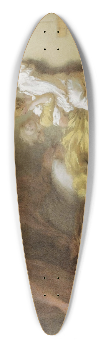 Jean-Honor Fragonard - Le Verrou (The Bolt) 39.3 inch art pintail longboard deck