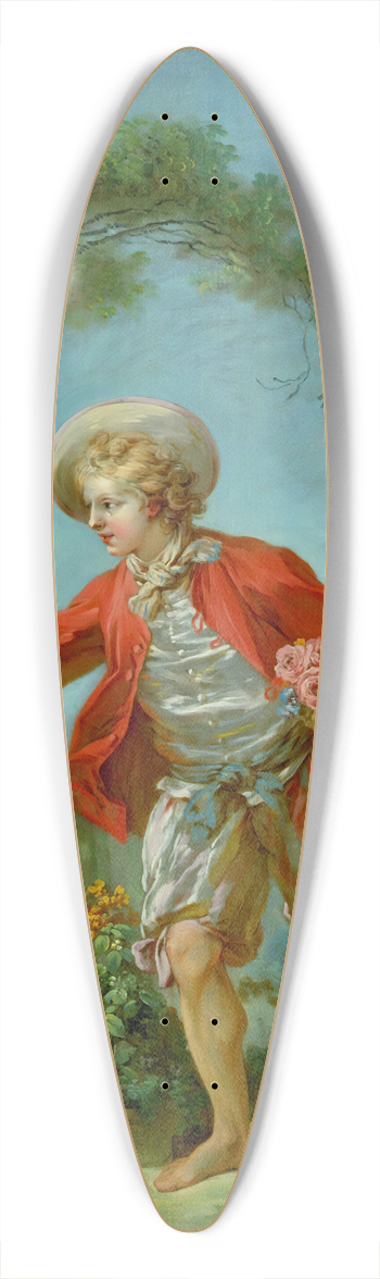 Jean-Honor Fragonard - The Gardener 39.3 inch art pintail longboard deck