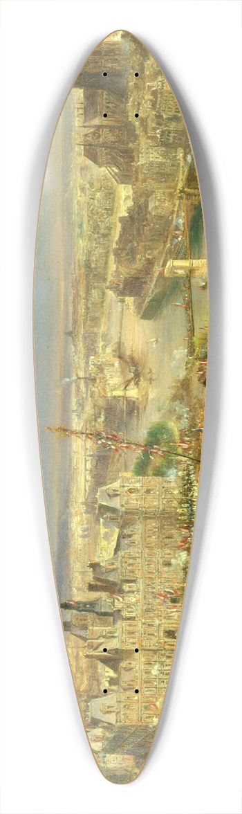 Jean-Jacques Champin - Plantation dun arbre de la Libert, devant lhtel de Ville, le 24 mars 1848 39.3 inch art pintail longboard deck