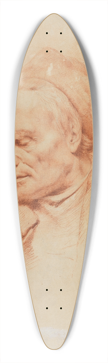 Jean-Jacques de Boissieu - Kopf eines alten Mannes 39.3 inch art pintail longboard deck