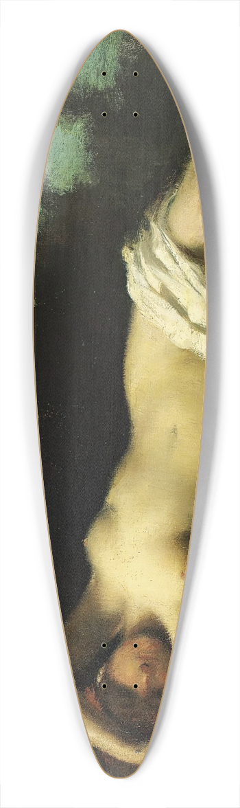 Jean-Jacques Henner - A Nymph In A Wooded Landscape 39.3 inch art pintail longboard deck
