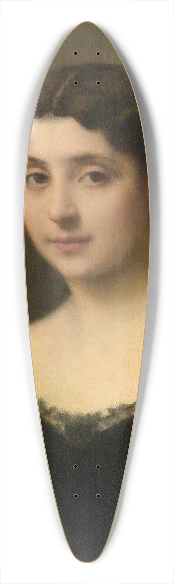 Jean-Jacques Henner - Portrait Of A Woman 39.3 inch art pintail longboard deck