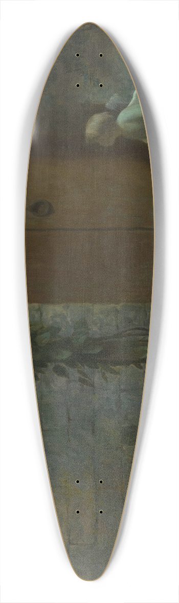 Jean-Lon Grme - Cupid at the Door in a Rainstorm 39.3 inch art pintail longboard deck