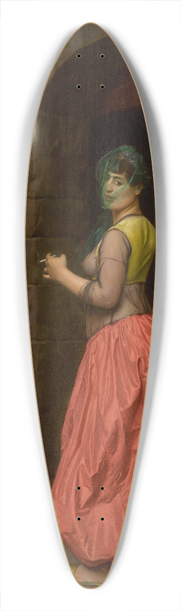 Jean-Lon Grme - Jeune Fille du Caire 39.3 inch art pintail longboard deck