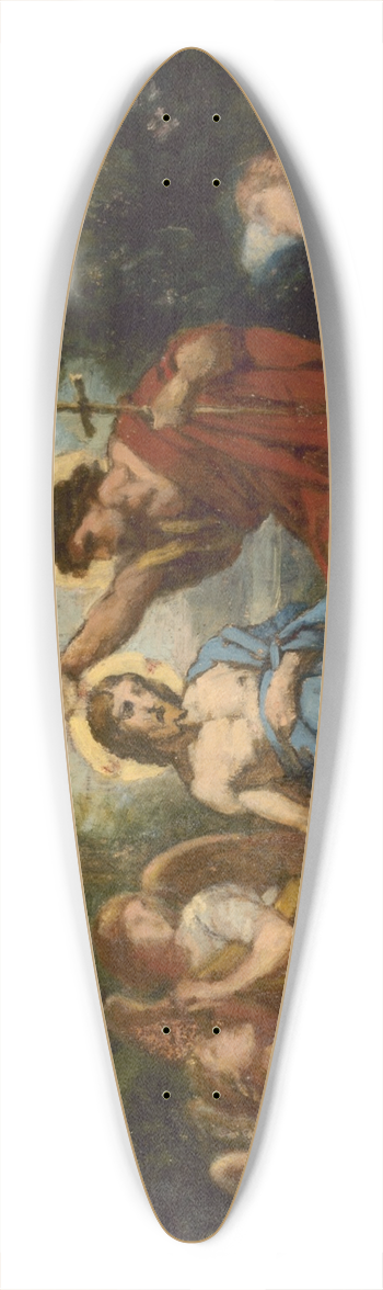 Jean-Louis Bezard - Le Baptme du Christ 39.3 inch art pintail longboard deck