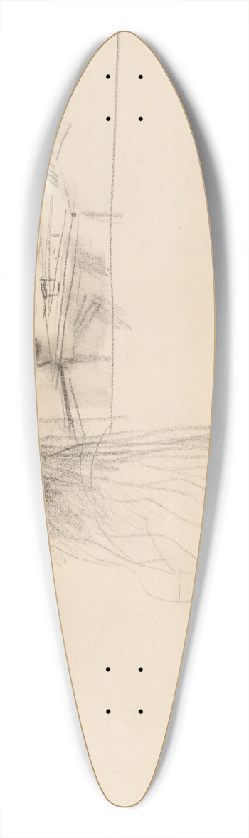 Jean-Louis Forain - Christ at Emmaus 39.3 inch art pintail longboard deck