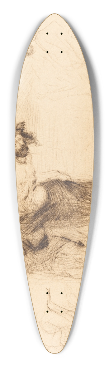 Jean-Louis Forain - Christ Stripped of His Clothes 39.3 inch art pintail longboard deck
