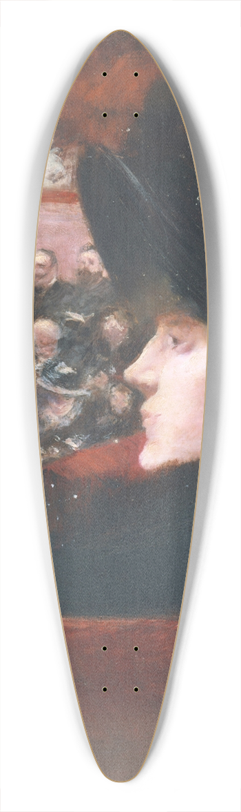 Jean-Louis Forain - La Loge 39.3 inch art pintail longboard deck