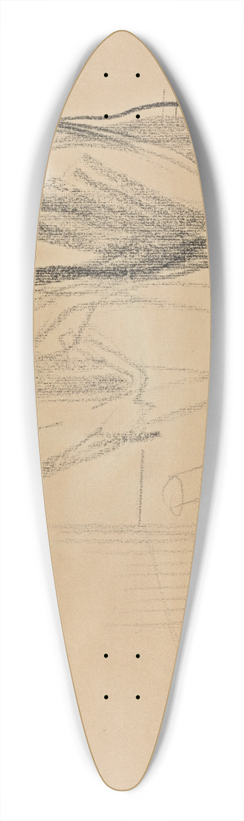 Jean-Louis Forain - The Hats of the Allies (recto) 39.3 inch art pintail longboard deck