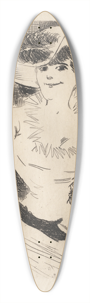 Jean-Louis Forain - The Walker 39.3 inch art pintail longboard deck