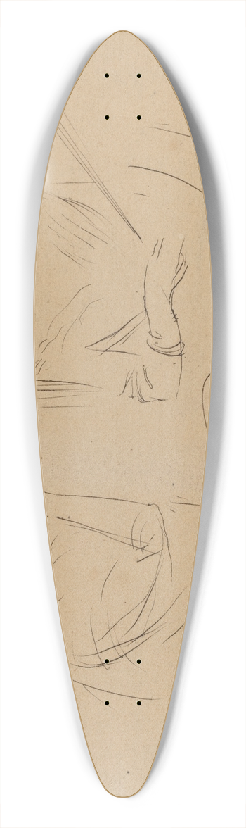 Jean-Louis Forain - Two Ladies in a Loge 39.3 inch art pintail longboard deck