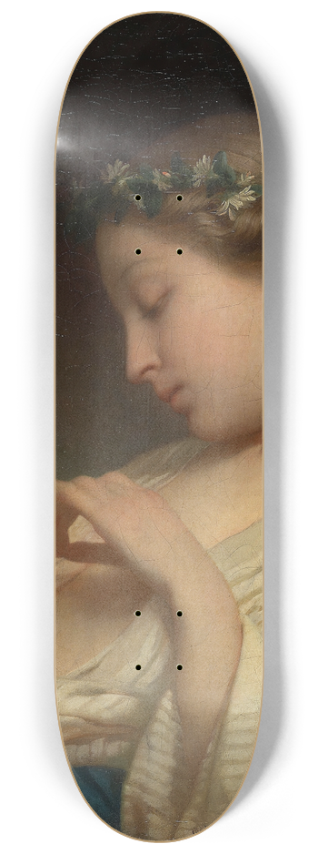 Charles Landelle - Girl Guesses On Camomile 8.25 inch art skate deck