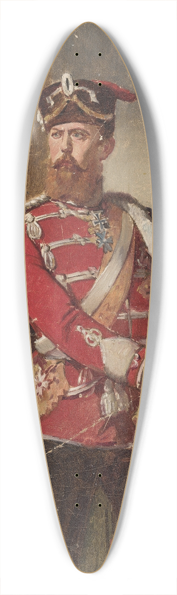 Jean Lulvs - Portrait of a man in the uniform of the Imperial Guard hussar officer 39.3 inch art pintail longboard deck