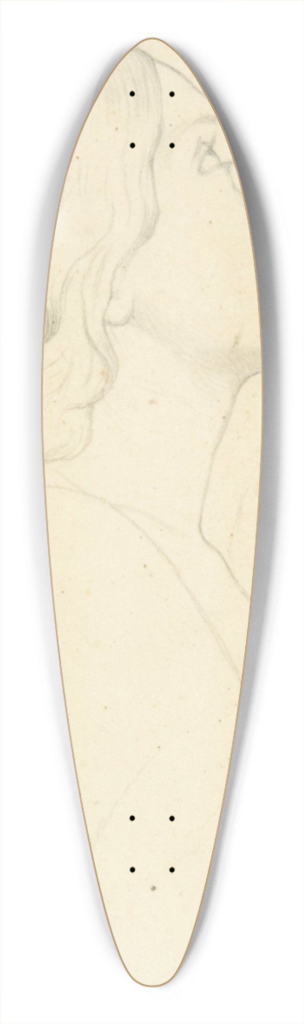 Jean-Paul Flandrin - Saint Agatha 39.3 inch art pintail longboard deck