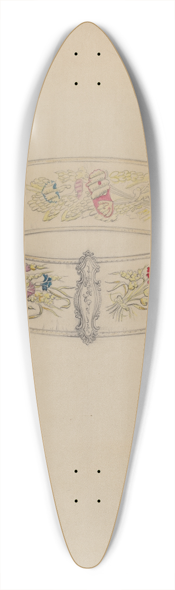 Jean Peszel - Belt 39.3 inch art pintail longboard deck