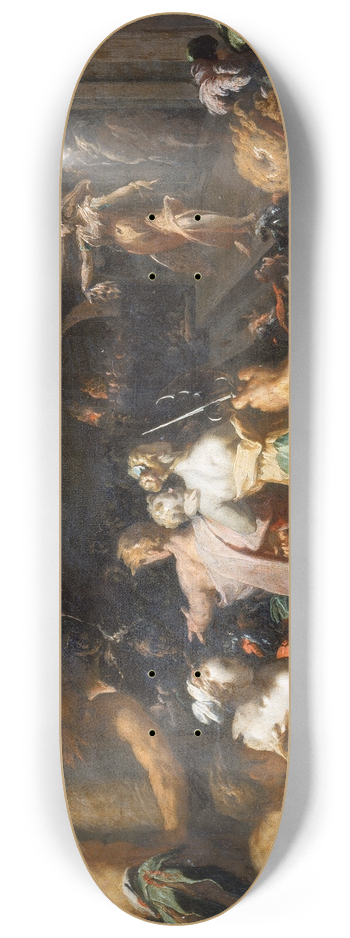 Abraham Bloemaert - Judith Displays the Head of Holofernes 8.25 inch art skate deck