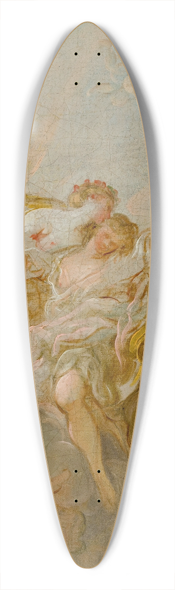 Jean-Simon Berthlemy - Allegorical Figures 39.3 inch art pintail longboard deck