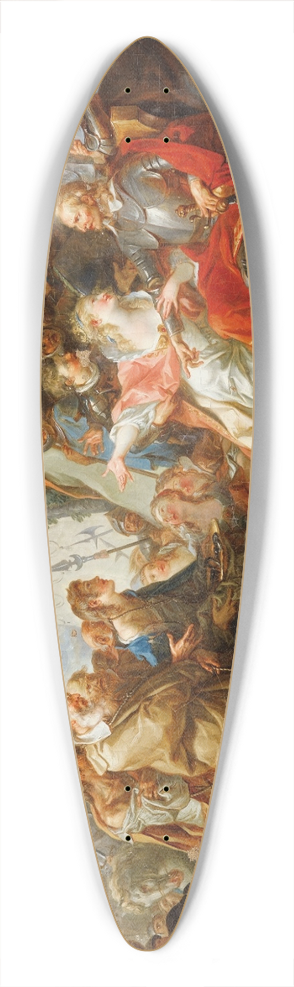 Jean-Simon Berthlemy - The Burghers Of Calais 39.3 inch art pintail longboard deck
