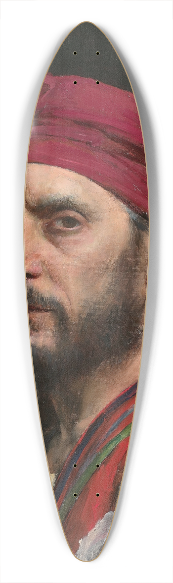Jean Syndon-Faurie - Portrait dhomme au turban 39.3 inch art pintail longboard deck