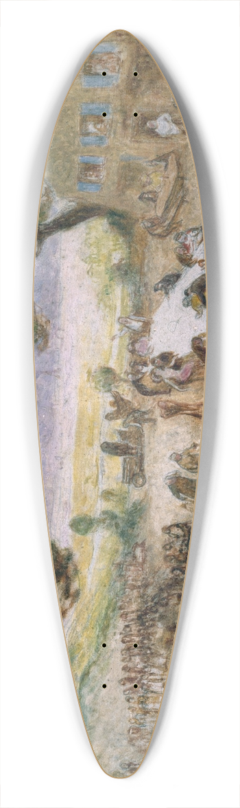Jean Veber - Fte champtre 39.3 inch art pintail longboard deck