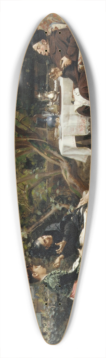 Jehan Georges Vibert - The Reprimand 39.3 inch art pintail longboard deck