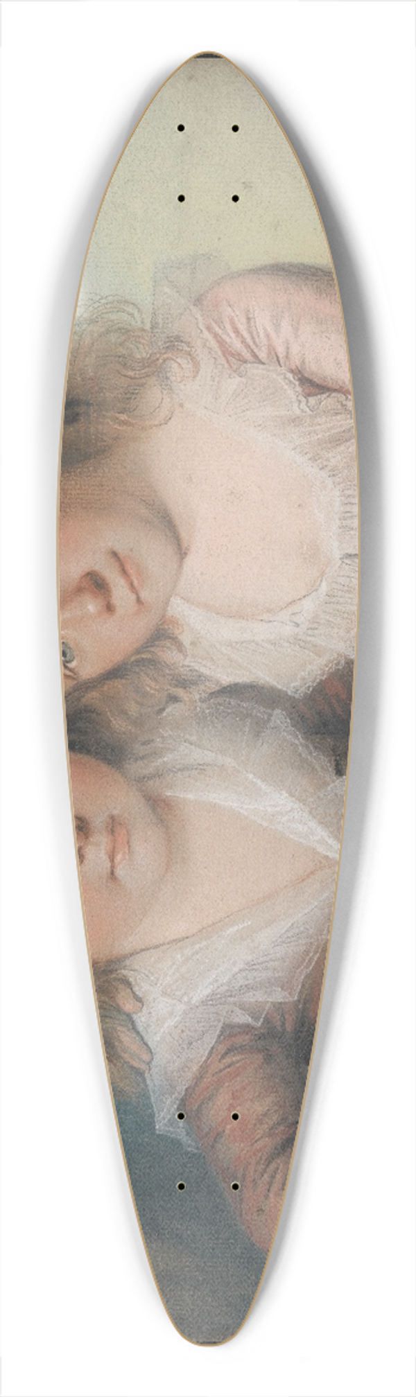 Jens Juel - Kontorchef H.E. Moes to brn 39.3 inch art pintail longboard deck