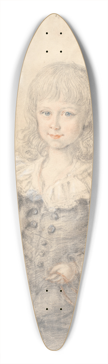 Jens Juel - Portrt af dreng med en legetjshest 39.3 inch art pintail longboard deck