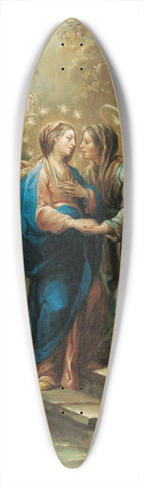Jernimo Ezquerra - The Visitation 39.3 inch art pintail longboard deck