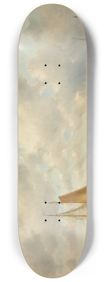 Charles Leickert - Fisherfolk On The Beach 8.25 inch art skate deck