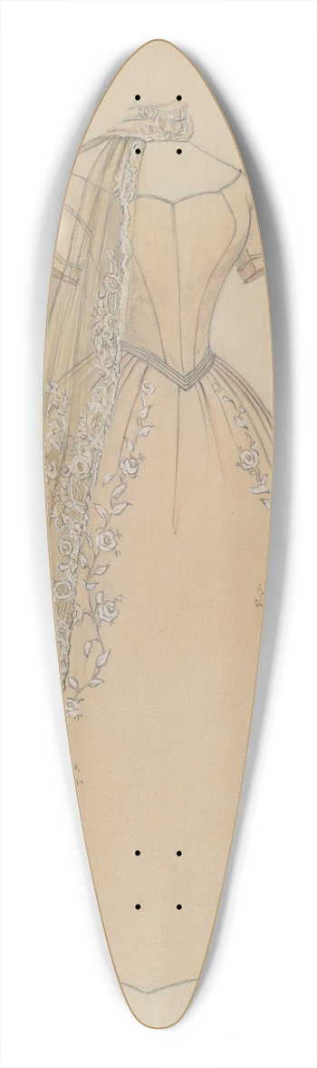 Jessie M. Benge - Dress 39.3 inch art pintail longboard deck