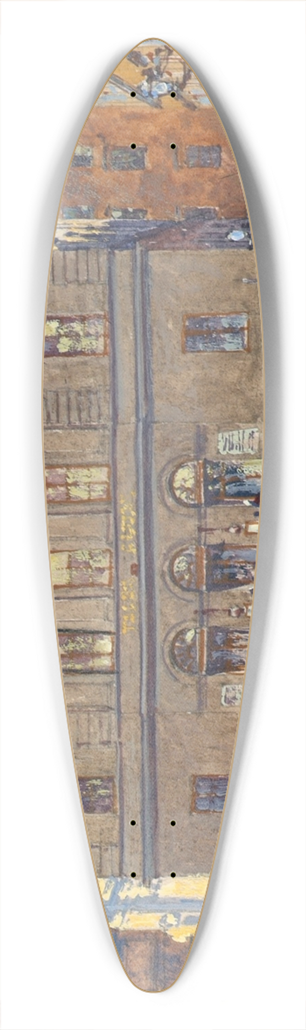 Jindich Tomec - Das Postsparkassengebude in Wien 39.3 inch art pintail longboard deck