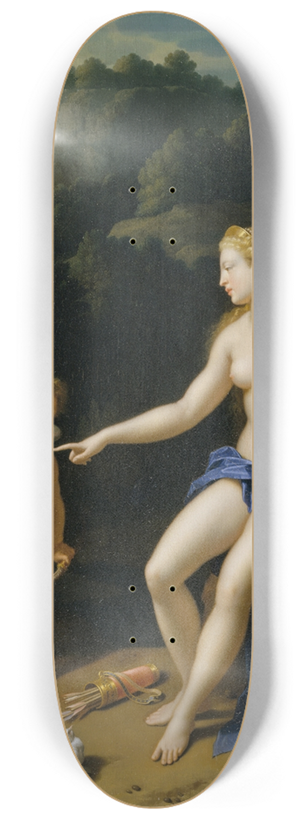 Adriaen van der Werff - Venus and Cupid 8.25 inch art skate deck