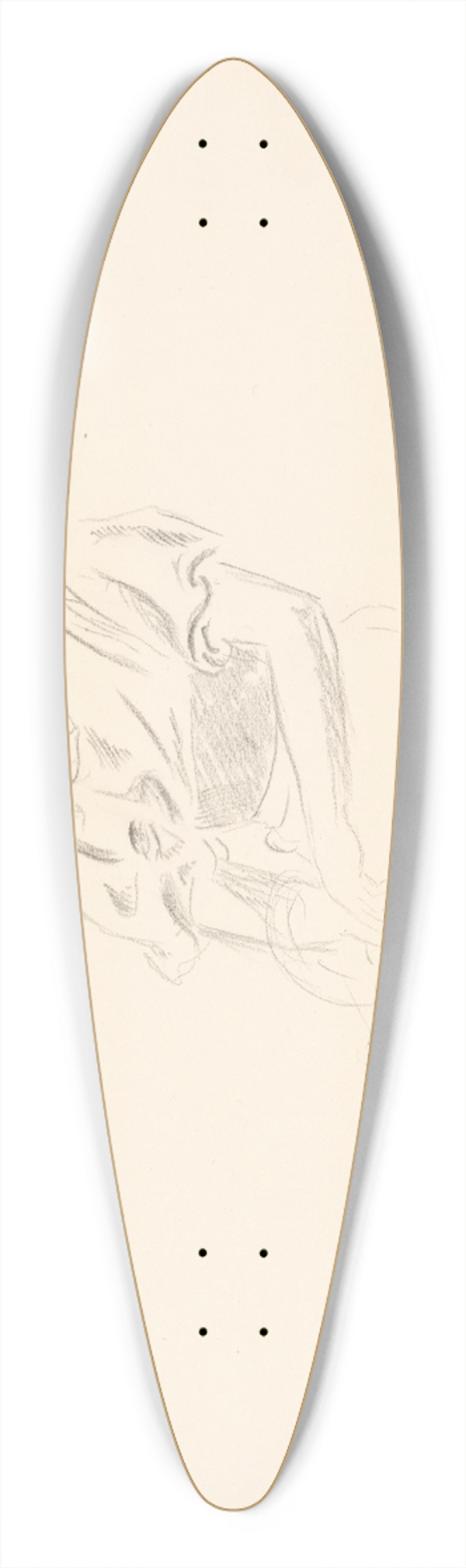 Jn Novk - tdia sediacej eny 39.3 inch art pintail longboard deck