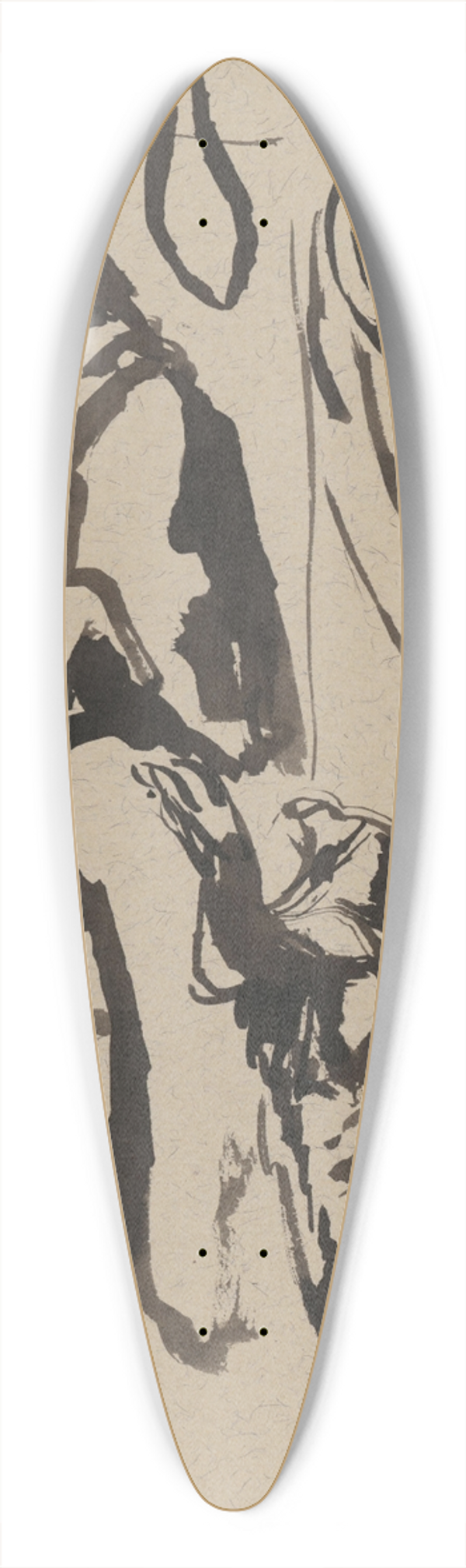 Jn Novk - tdie hlv 39.3 inch art pintail longboard deck