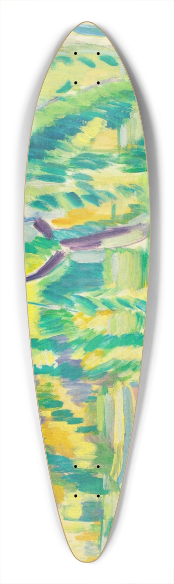 Jnos Vaszary - Partie an der Riviera 39.3 inch art pintail longboard deck