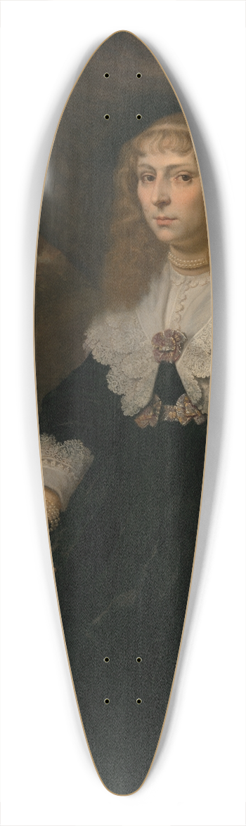 Joachim Von Sandrart - Eva Geelvinck (1619-1698) 39.3 inch art pintail longboard deck